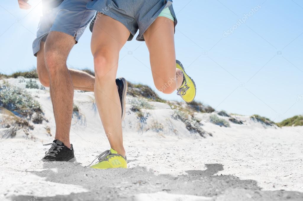 Running at beach