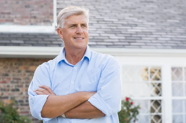 Satisfied senior man — Stock Photo, Image