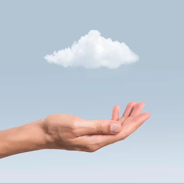 Hand and cloud — Stock Photo, Image