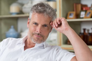 Portrait Of Mature Man clipart