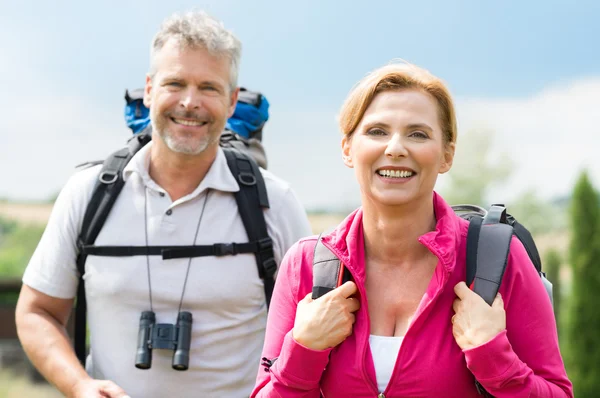 Portrait Of Mature Hiker Walking — Stock Photo, Image