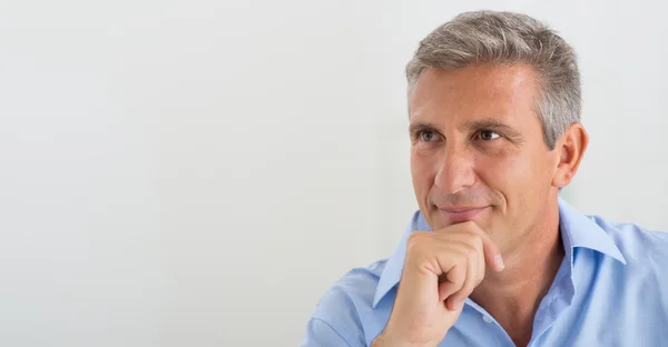 Confident Mature Man Thinking — Stock Photo, Image