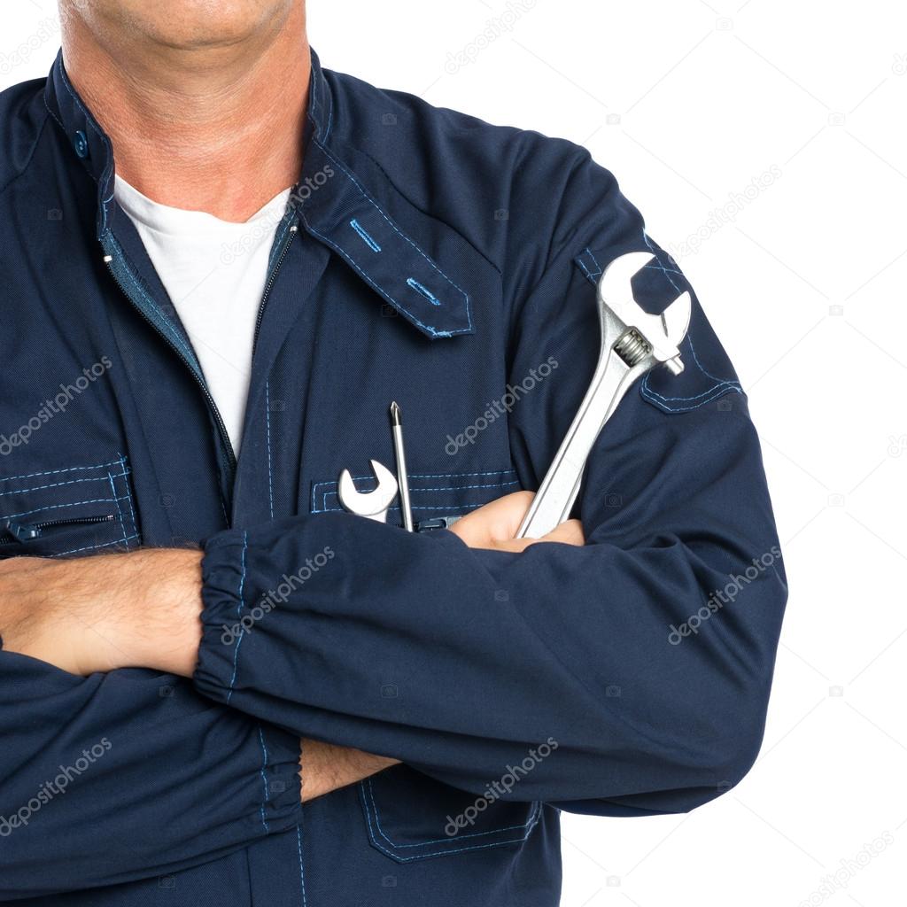 Mechanic With Spanner