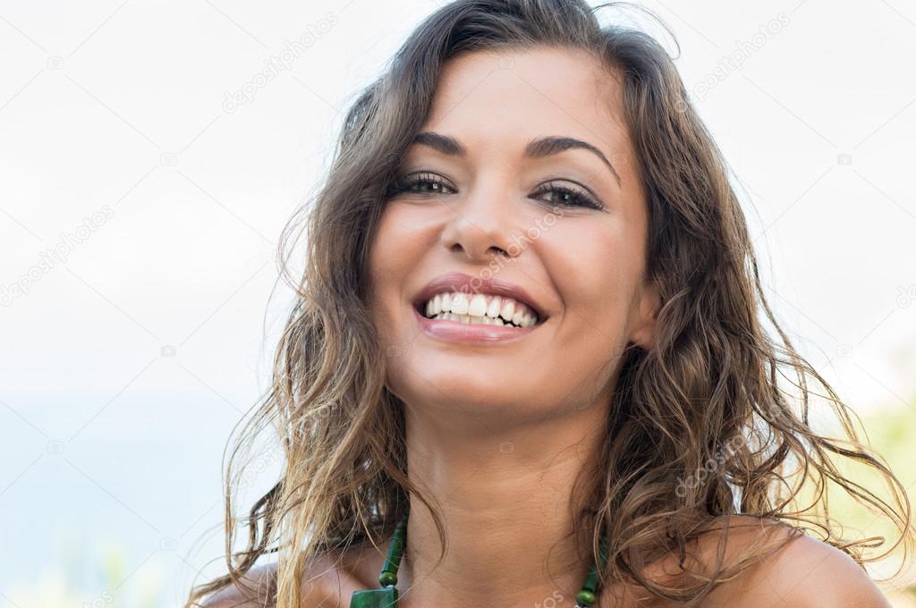 Young woman laughing