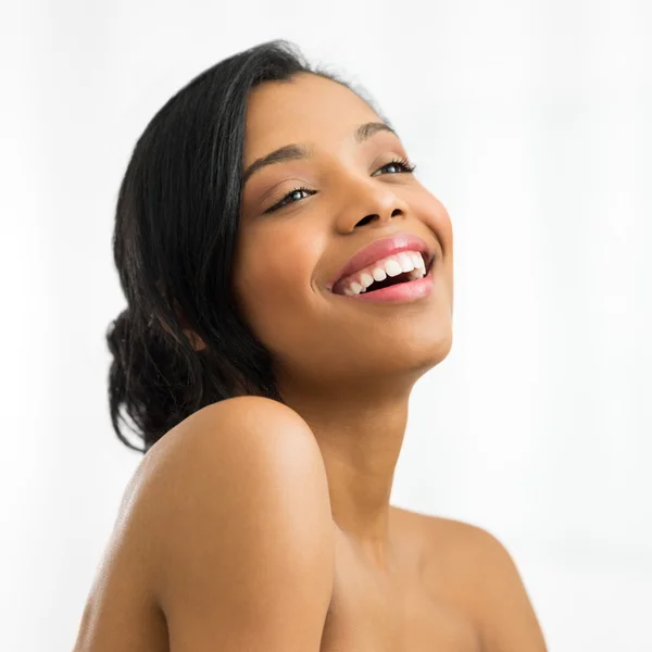 Smiling african woman — Stock Photo, Image
