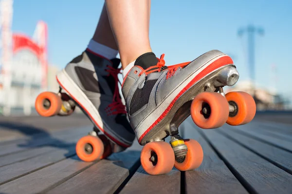 Roller skating outdoor — Stock Photo, Image