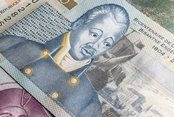 Perto Gourde Gourdes República Haiti Notas Papel País Das Caraíbas — Fotografia de Stock