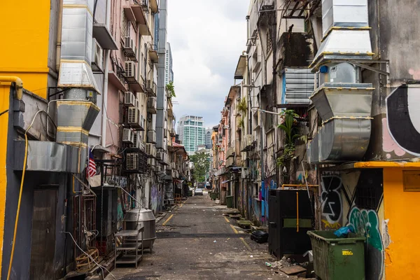 Kuala Lumpur Maleisië Oktober 2020 Smerige Stinkende Binnenwegen Van Kuala — Stockfoto