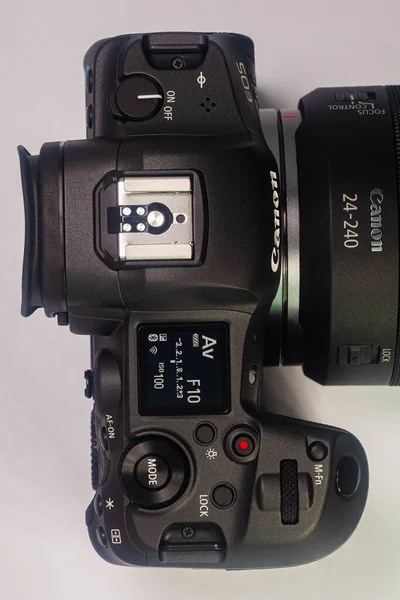 Kuala Lumpur Oktober 2020 Die Canon Eos Spiegellose Digitalkamera Nahaufnahme — Stockfoto