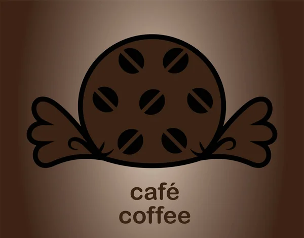 Koffie Bonbon Snoep Verpakking — Stockvector