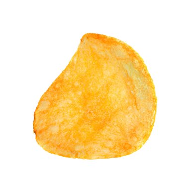 Patates cipsi beyaz arkaplanda izole
