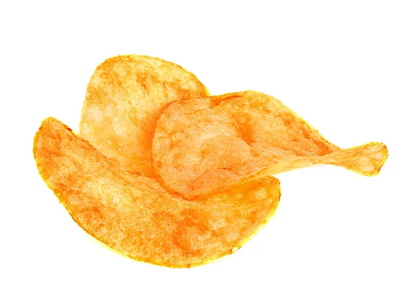 Patatas fritas aisladas sobre fondo blanco — Foto de Stock