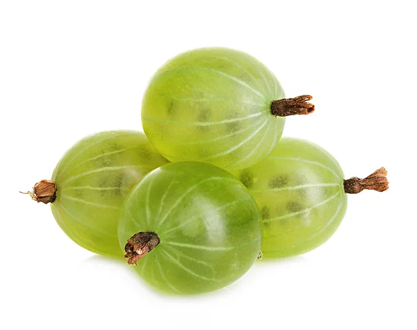 Gooseberries isolated on a white background — Stock Photo, Image