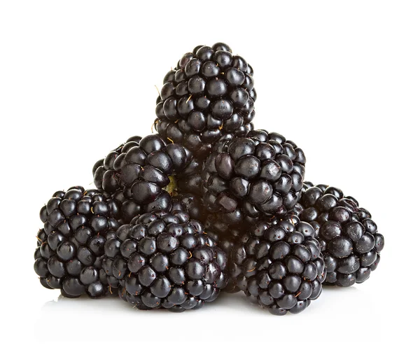 Blackberries isolated on white background. — Stock Photo, Image