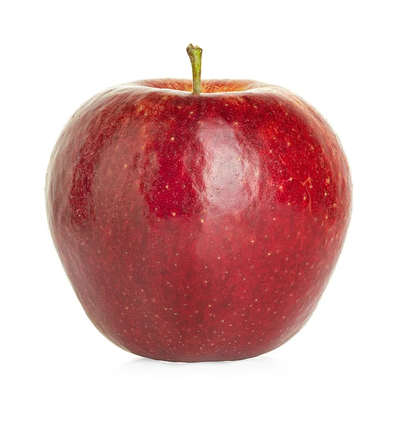 Manzana roja aislada sobre fondo blanco —  Fotos de Stock