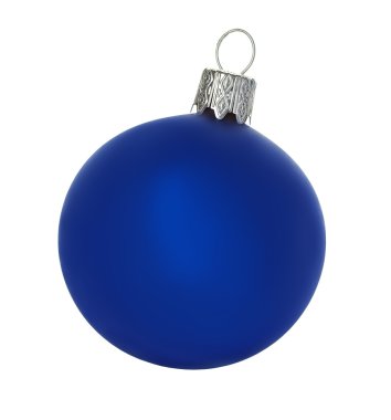 Beyaz arkaplanda izole edilmiş noel topu