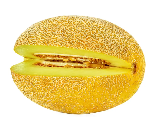 Melone isoliert auf weißem Hintergrund — Stockfoto