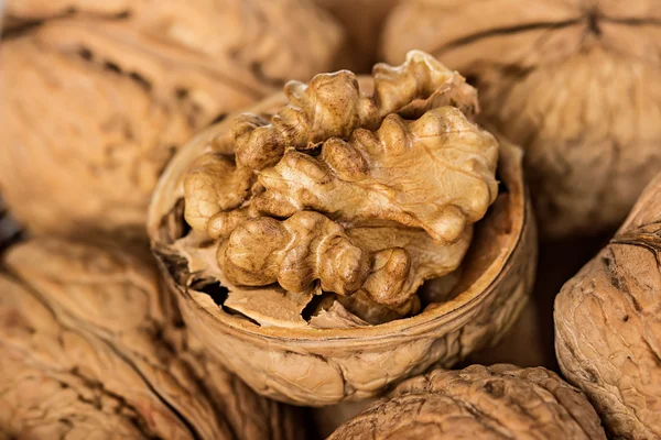 Vlašské ořechy zblízka — Stock fotografie