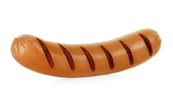 Grillwurst isoliert auf weißem Hintergrund — Stockfoto