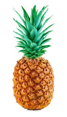 Beyaz üzerine izole edilmiş ananas