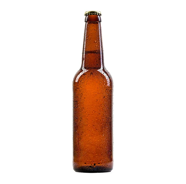 Пляшку пива, ізольовані . — стокове фото