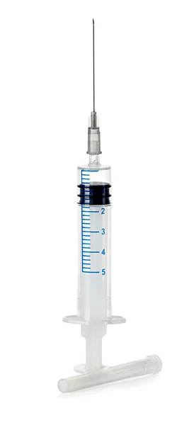 Medical syringe isolated — Stock Photo, Image