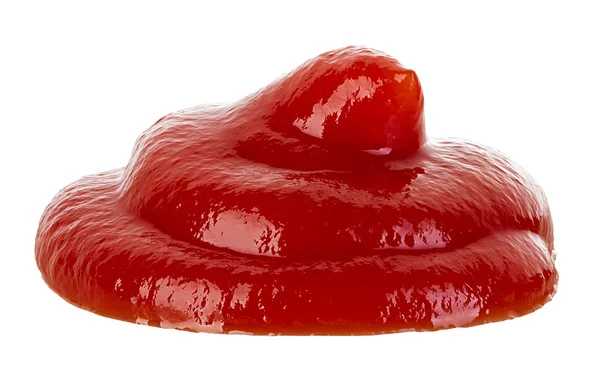 Ketchup pomidorowy na białym tle na białym tle — Zdjęcie stockowe