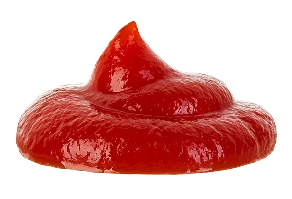 Ketchup de tomate isolado em um fundo branco — Fotografia de Stock