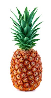 Beyaz üzerine izole edilmiş ananas