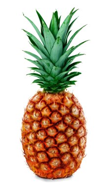 Beyaz üzerine izole edilmiş ananas