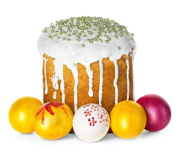 Easter cake isolated on white background — Stock Photo, Image