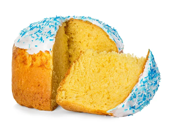 Pastel de Pascua aislado sobre fondo blanco — Foto de Stock