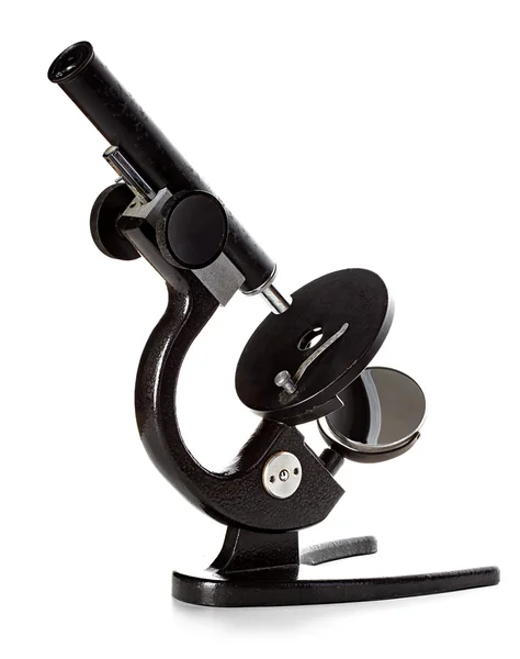 Mikroskop izolovaný na bílém pozadí — Stock fotografie