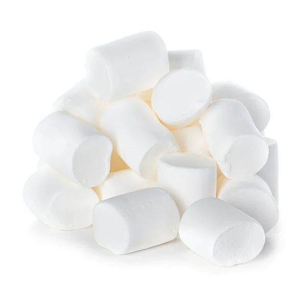 Marshmallow isoliert auf weißem Hintergrund — Stockfoto