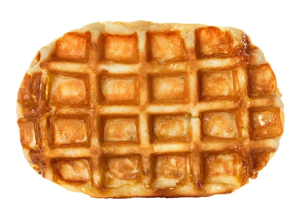 Luik wafels, gebak geïsoleerd op wit — Stockfoto