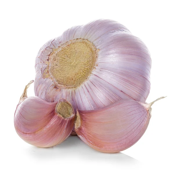 Garlic isolated on white background — Stock Photo, Image