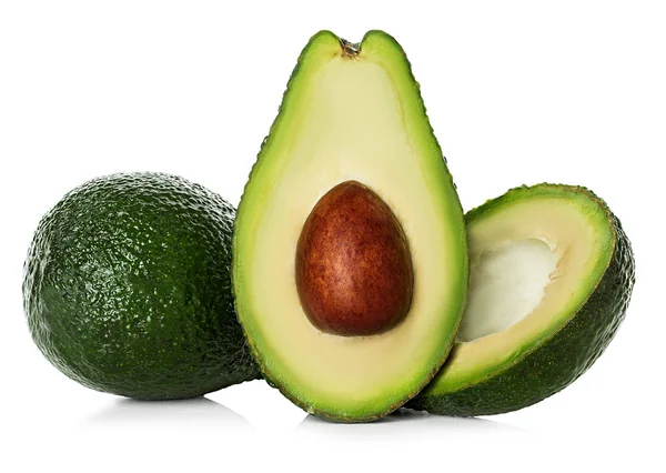 Avocado geïsoleerd op een witte achtergrond. — Stockfoto
