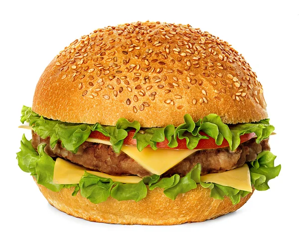 Hamburger isolated on white — Stock Photo, Image