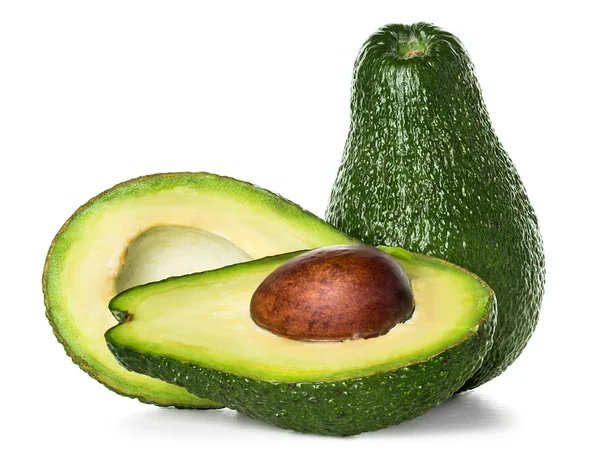 Avocado geïsoleerd op een witte achtergrond. — Stockfoto