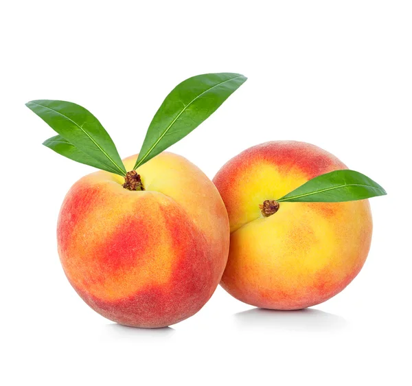 Peach isolated on white background — Stock Photo, Image