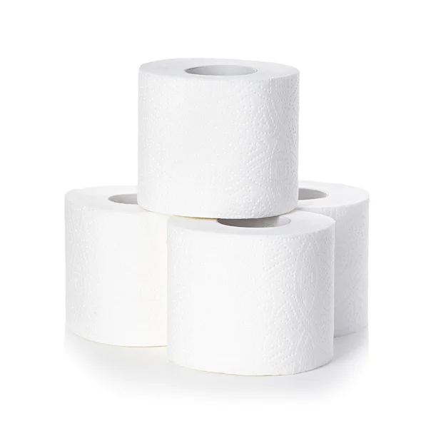 Papier toaletowy izolowany — Zdjęcie stockowe