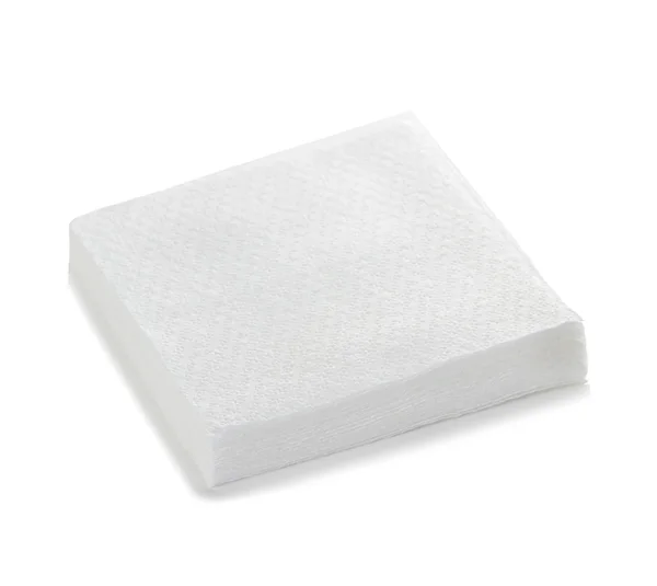 孤立的白色背景上的餐巾 — 图库照片