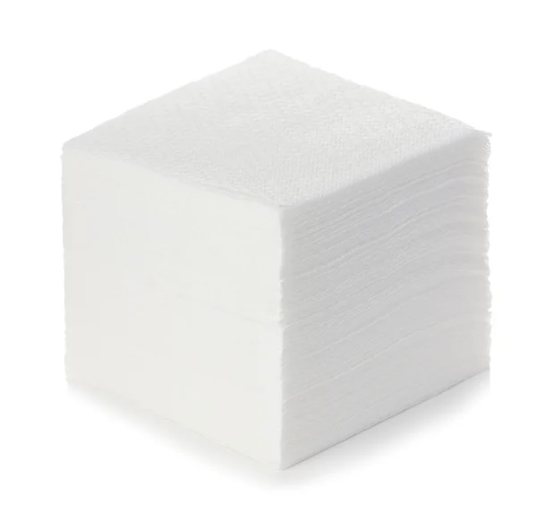 Napkins isolated on white background — Stock Photo, Image