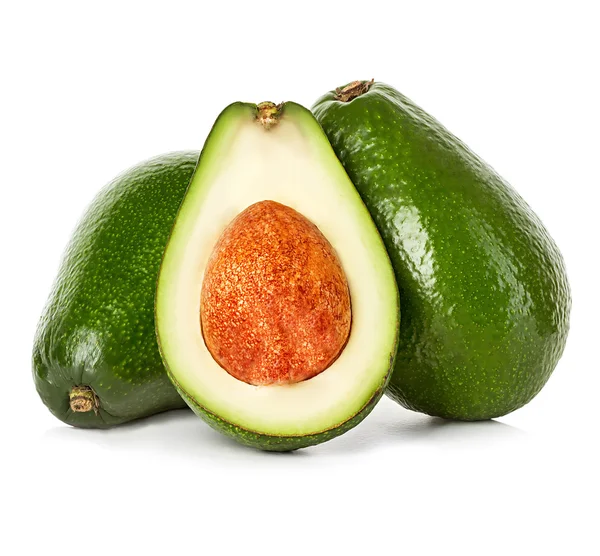 Verse avocado geïsoleerd op wit — Stockfoto