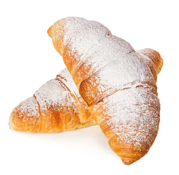 Fehér alapon izolált croissant — Stock Fotó