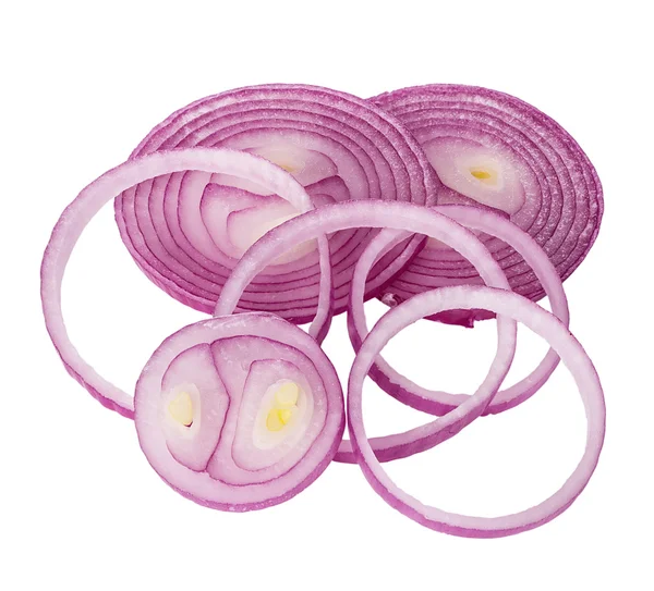 Red onion isolated on white background — Stock Photo, Image