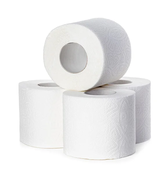 Papier toaletowy izolowany — Zdjęcie stockowe