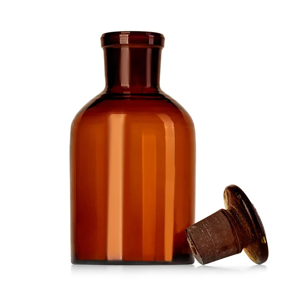 Test tüpleri, üzerinde beyaz izole şişeler