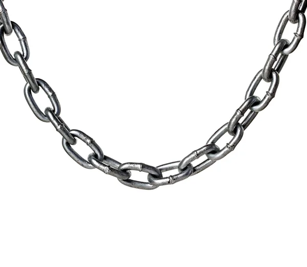 Metal chain isolated on white — Stock Photo, Image