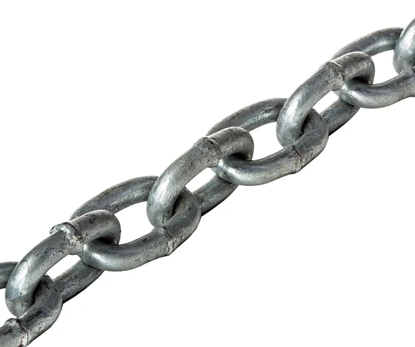 Metal chain isolated on white — Stock Photo, Image